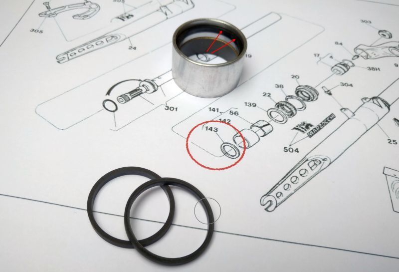 XC600 / XC700 Bushings Bottom Damper Ring restocked by Reproduction!!